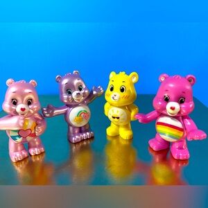 CARE BEARS PEARLIZED HOPEFUL & BEST FRIENDS, CHEER & FUNSHINE CARE BEARS 2.25”